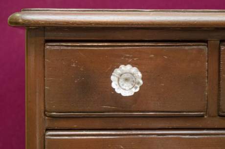 Victorian Painted Pine Table Top Chest of Drawers image-3