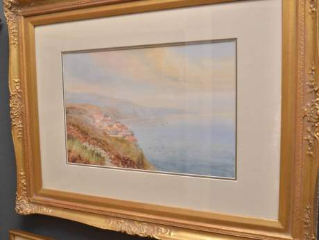 Watercolour by N Stewart of Yorkshire Coast image-2