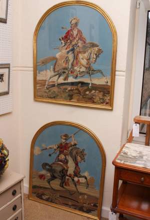 Pair of Framed 19th Century Tapestries