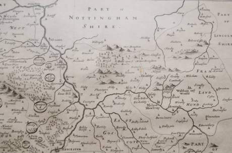 Antiquarian Map of Leicestershire by Robert Morden image-4
