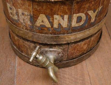 Early Coopered Brandy Barrel image-4