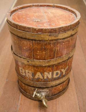 Early Coopered Brandy Barrel
