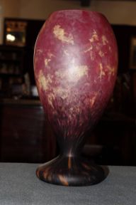 Schneider French Art Glass Vase