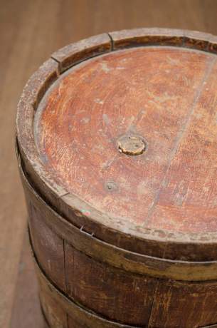 Early Coopered Brandy Barrel image-2