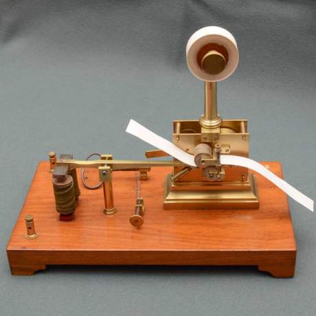 Early French Mechanical Morse Printer image-1