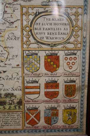 Rare 17th Century Map by John Speede of Warwickshire image-4