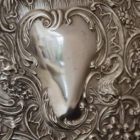Edwardian Silver Embossed Tray image-5