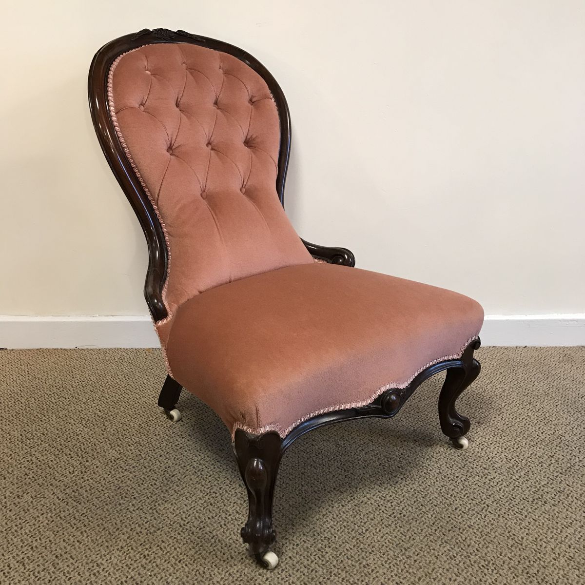 Rosewood Nursing Chair - Antique Chairs 