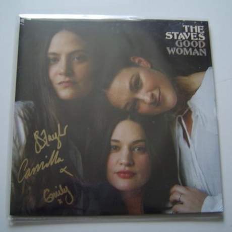 The Staves Good Women Fully Autographed Clear Vinyl Sealed LP image-1
