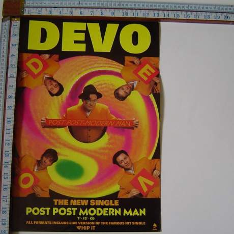 Devo Post Modern Man 1990  Original Poster image-1