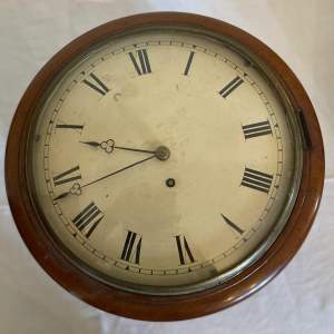 18th Century Mahogany 10in Dial Wall Clock
