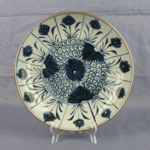 18th Century Chinese Blue & White Porcelain Plate