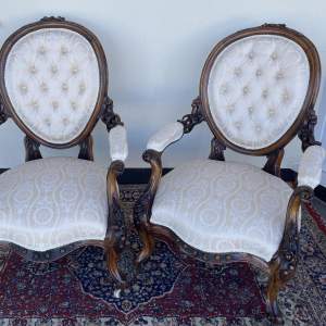 Pair of Victorian Arm Chairs