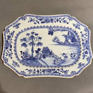 18th Century Blue and white Chinese Platter