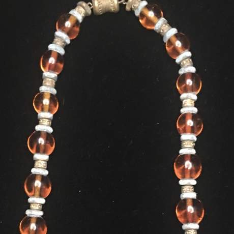 Art Deco rare statement necklace image-3