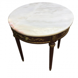 Marble Topped Circular Occasional Table