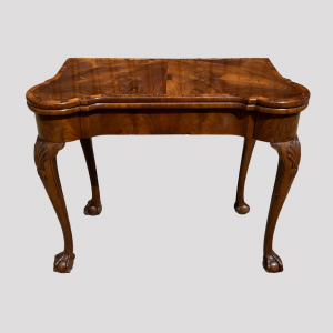 A George I Style Walnut Antique Fold Over Games Table