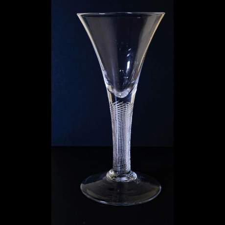 George II c1750 Air Twist Wine Glass image-1