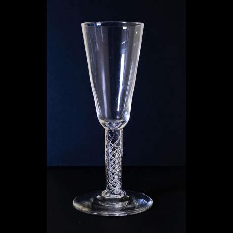 George II  C1750 Mercury Twist Ale Glass image-1