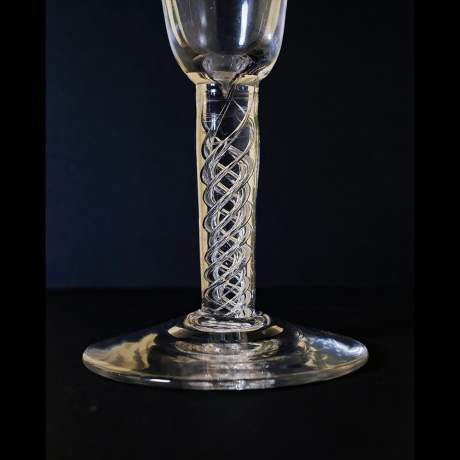George II  C1750 Mercury Twist Ale Glass image-2