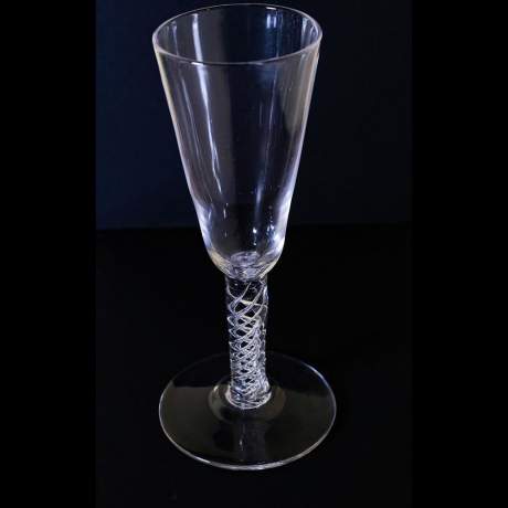 George II  C1750 Mercury Twist Ale Glass image-3