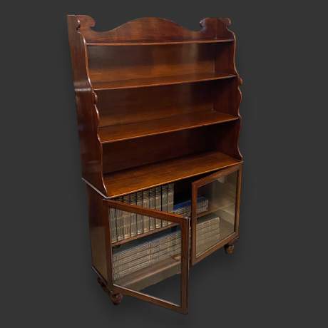 19th Century Early Victorian Mahogany Bookcase image-1