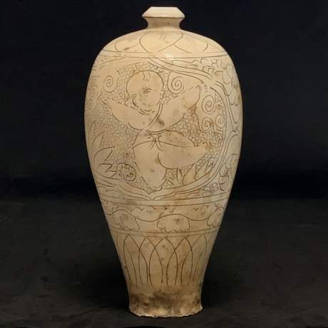 Sung Yuan style Cizhou Twins Vase image-1