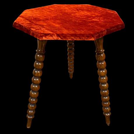 Antique Bobbin Turned Oak Gypsy Table image-1