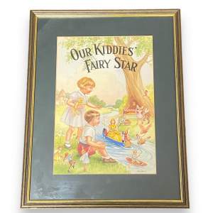Original Watercolour for Cover of 1930s-40s Childrens Book