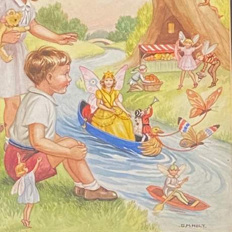 Original Watercolour for Cover of 1930s-40s Childrens Book image-3