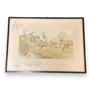 Original Snaffles - Charles Johnson Payne Signed Print - Cavalry