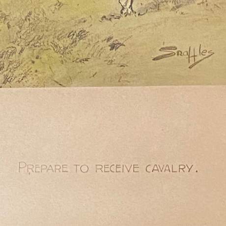 Original Snaffles - Charles Johnson Payne Signed Print - Cavalry image-5