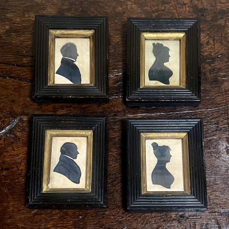 Set of 4 19th Century Silhouettes image-1