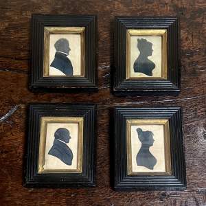 Set of 4 19th Century Silhouettes