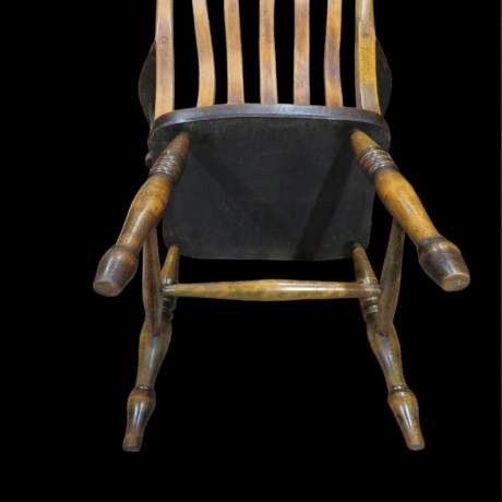 Victorian Oak High Back Stick Chair image-4