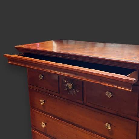 Unusual Victorian Era Fruitwood Chest of Drawers image-7