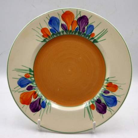 Clarice Cliff Art Deco Autumn Crocus Tea Plate image-1