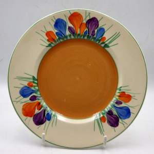 Clarice Cliff Art Deco Autumn Crocus Tea Plate