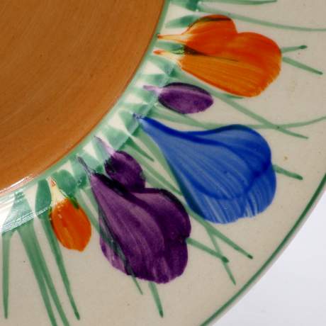 Clarice Cliff Art Deco Autumn Crocus Tea Plate image-4
