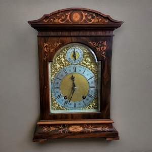Rosewood Mantle Clock by Lenzkich.