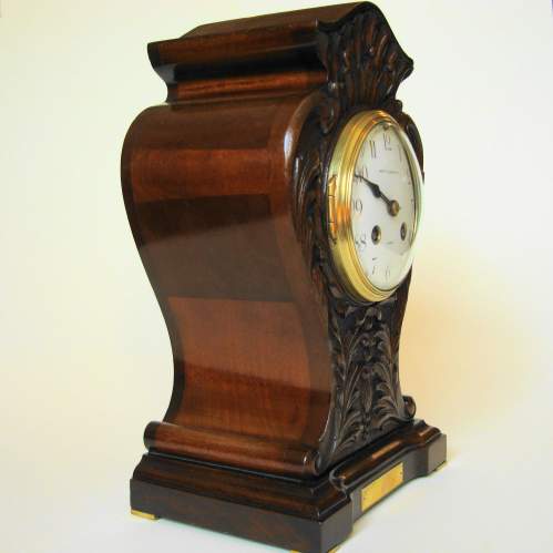 Edwardian Mahogany Mantel Clock image-2