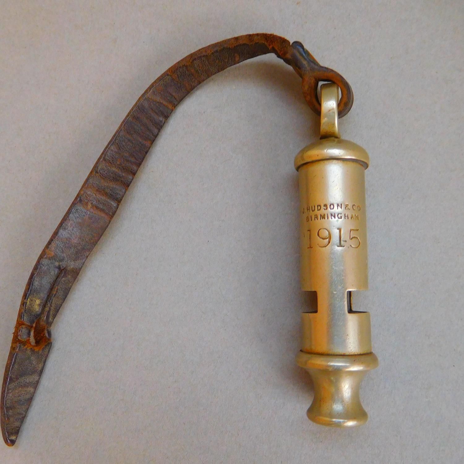 A WW1 1915 dated Trench Whistle by J Hudson & co - Militaria - Hemswell ...