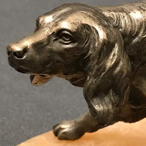 Silvered Metal Model Of a Setter image-5