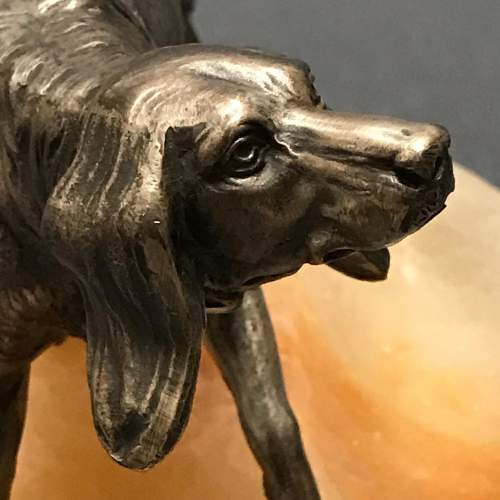 Silvered Metal Model Of a Setter image-6
