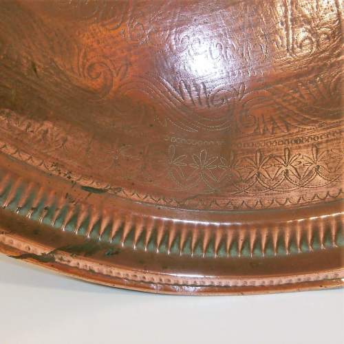 Middle Eastern Copper Tray image-3