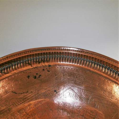Middle Eastern Copper Tray image-4