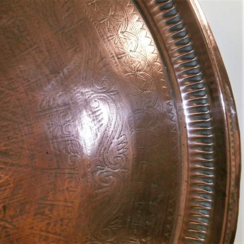 Middle Eastern Copper Tray image-5
