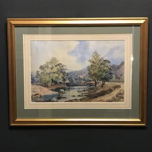 19th Century Charles Rowbottom Signed Watercolour image-1