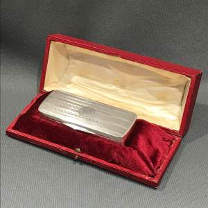 Silver Trinket Box with Original Case