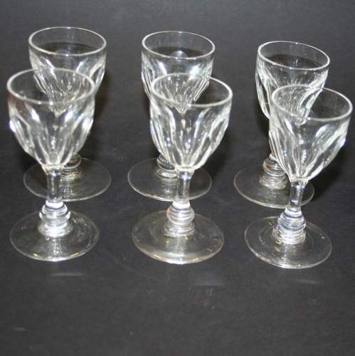 Set of Six Victorian Deceptive Bowl Glasses image-1